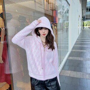 Fendi pink cardigan sweater